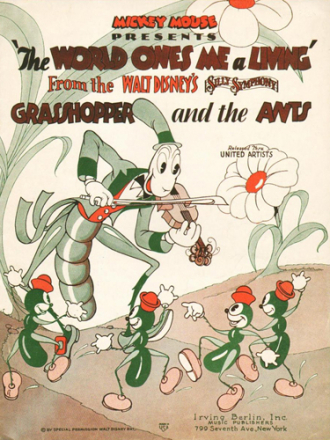 Забавные Мелодии: Кузнечик и Муравьи / Silly Symphony: The Grasshopper And The Ants [1934, BDRemux]